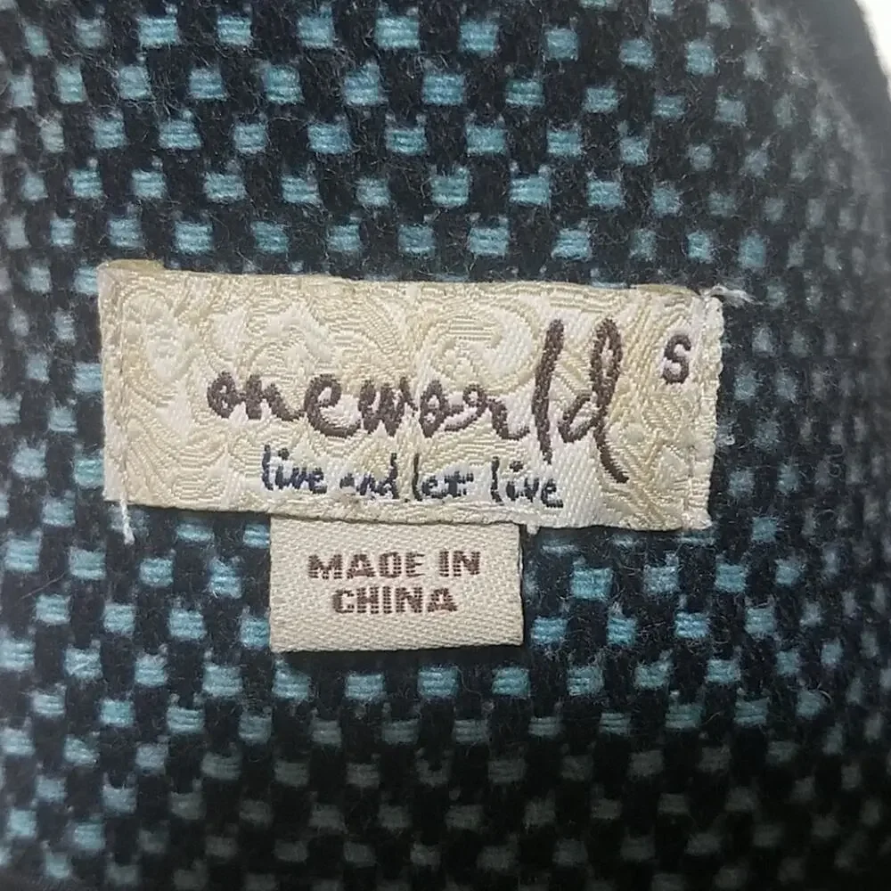 One World cropped tweed jacket S